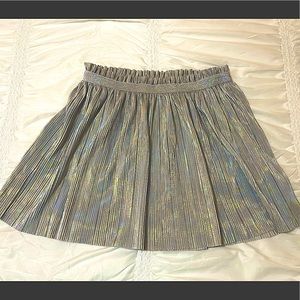 Wonder Nation Holographic Pleated Skater Skirt
